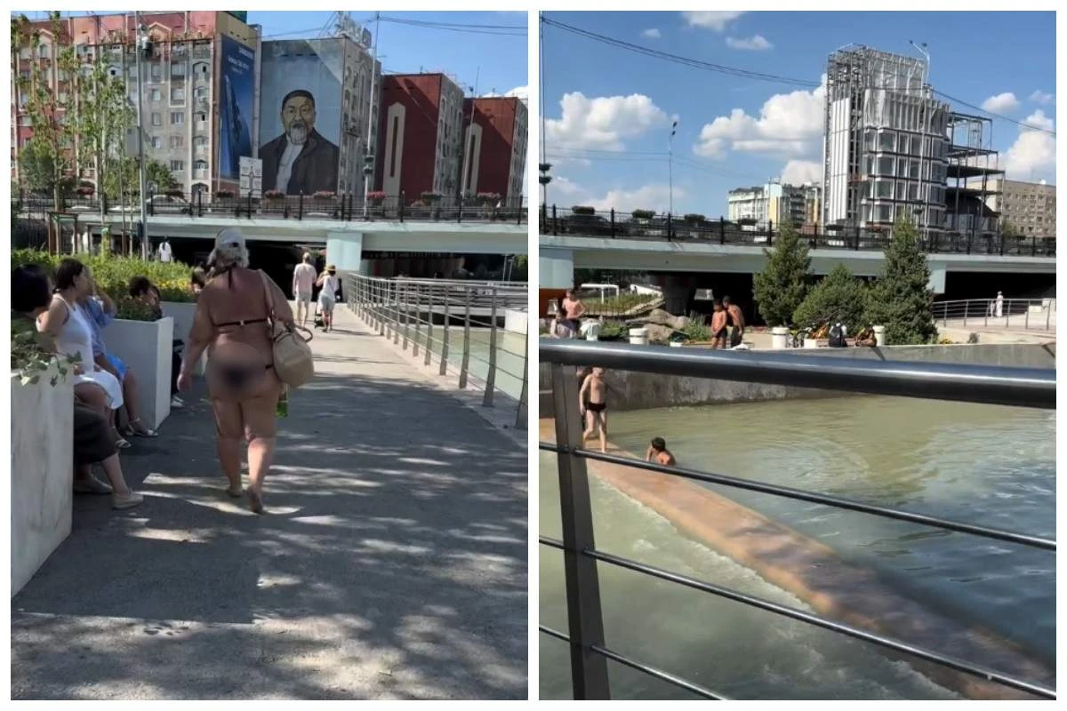 алматы өзеніндегі адамдар