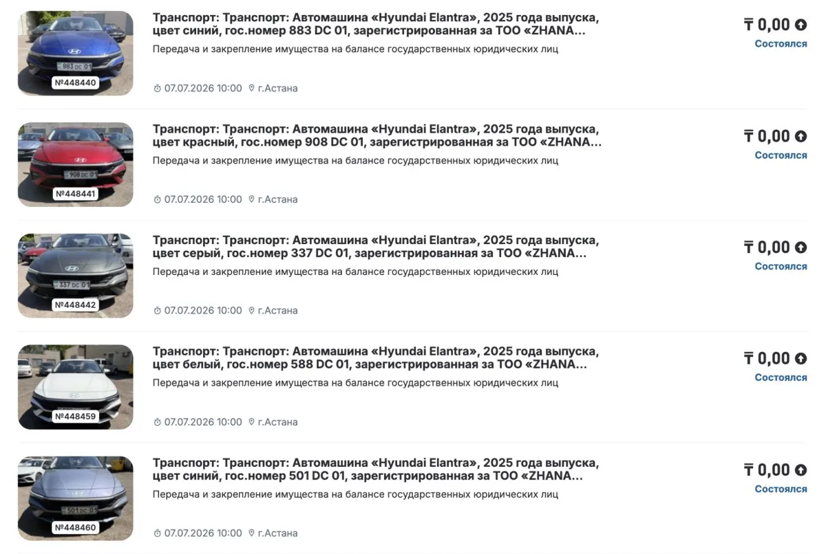 Жанәбіловтер көлік