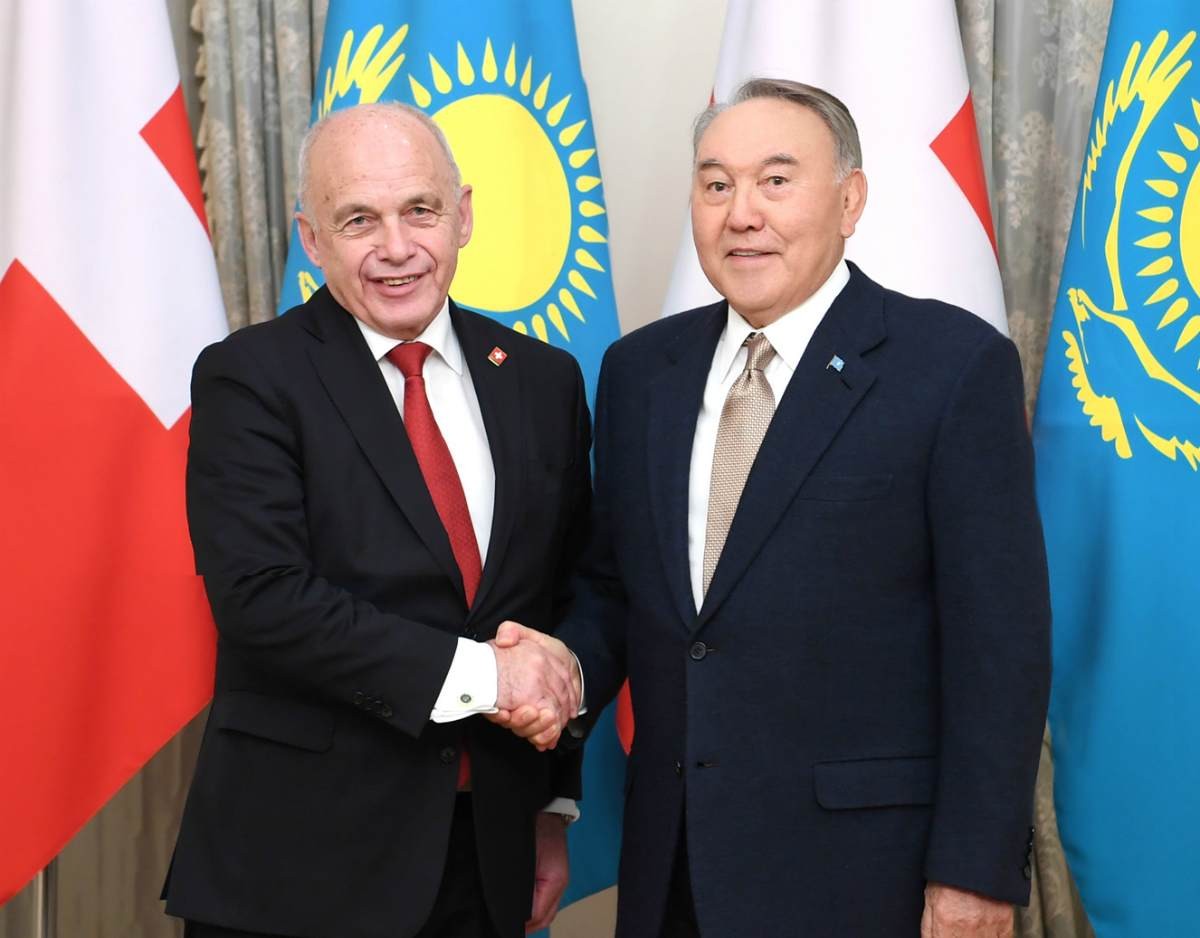 Назарбаев Швейцария президентімен кездесті