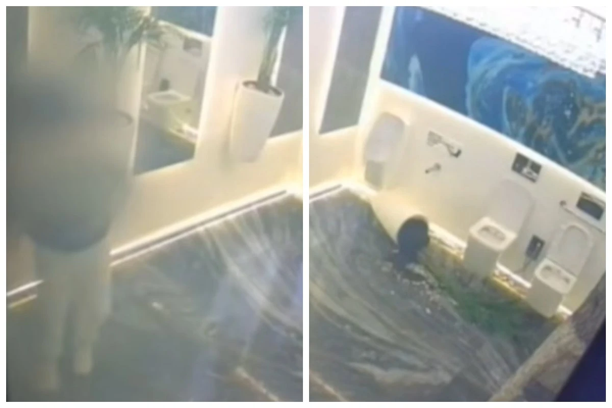 Қазақстандық қоғамдық әжетханаға кіріп интерьерін бұдіріп кетті 