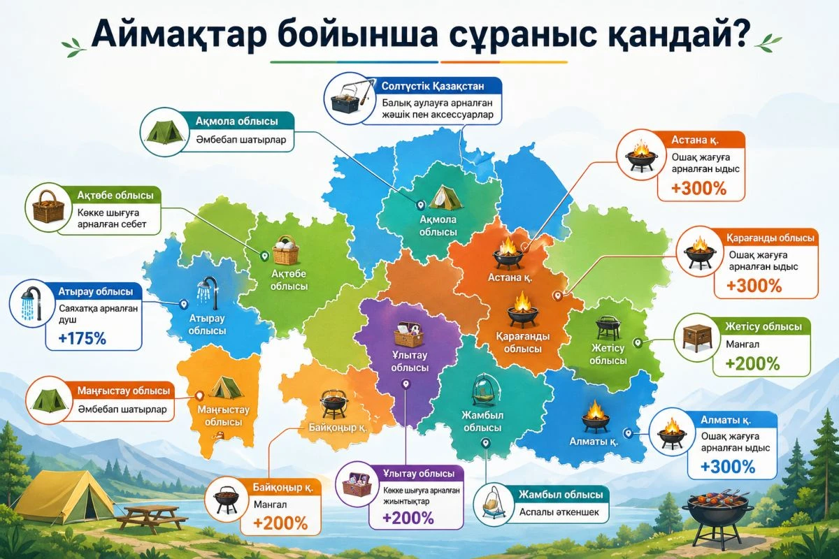 Қай аймақта не сатып алады