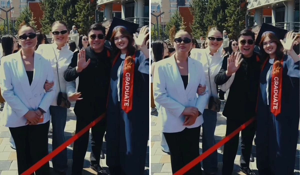 Тұрсынбек пен Мөлдір қыздарымен