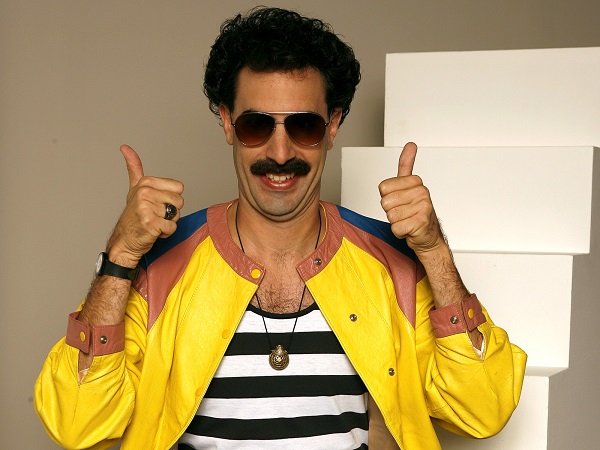 Sacha Baron Cohen as Borat at the Portrait Studio in Toronto, Canada. (Photo by Jeff Vespa/WireImage)