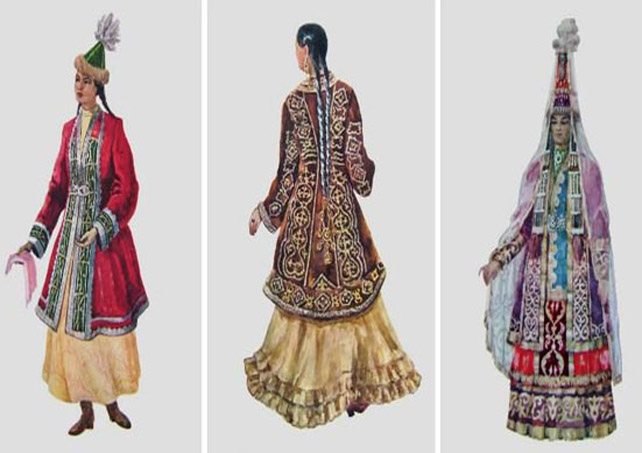 Ұлттық киімдер күні. Шапан казахская одежда. Казахская Национальная одежда камзол. Камзол женский казахский. Костюмы казахский древний костюм.