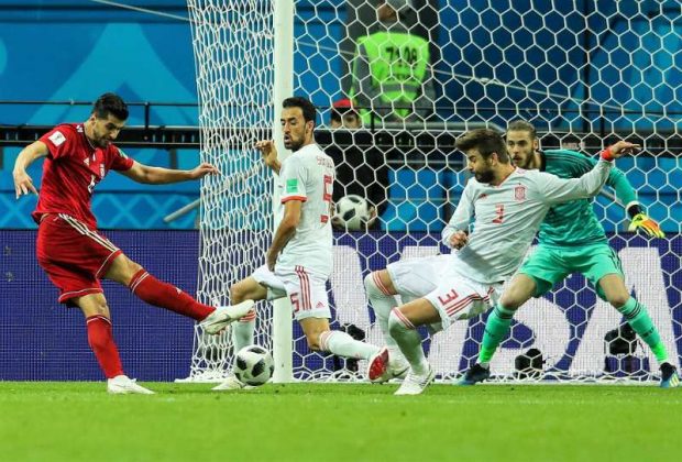 Футболдан ӘЧ-2018: Испания құрамасы Иранды жеңіп кетті
